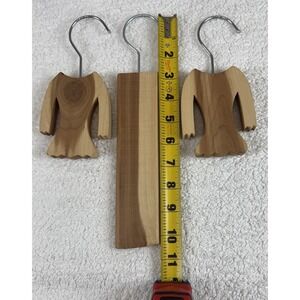 Set of Three Cedar Wood Hangers 2-5", 1-7"
